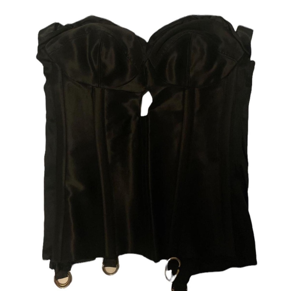 Vintage black corset top